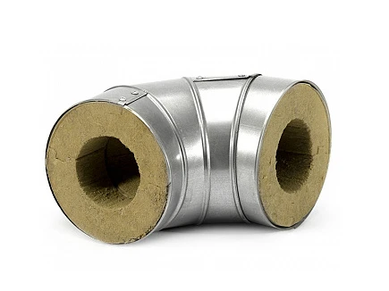 Отвод в оцинковке 76 мм 20 мм 100 кг/м3