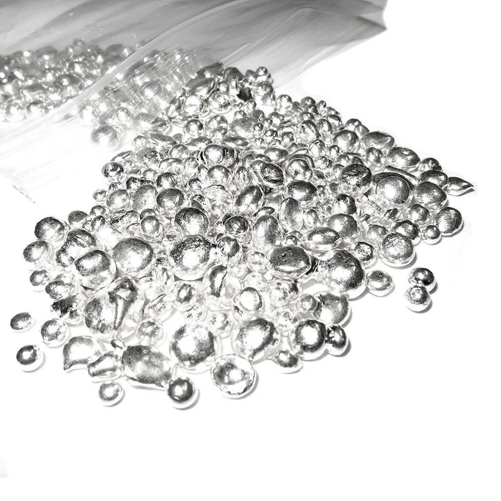 Серебро в гранулах 3 мм Ср99.99 ТУ 1752-013-05774969-2010